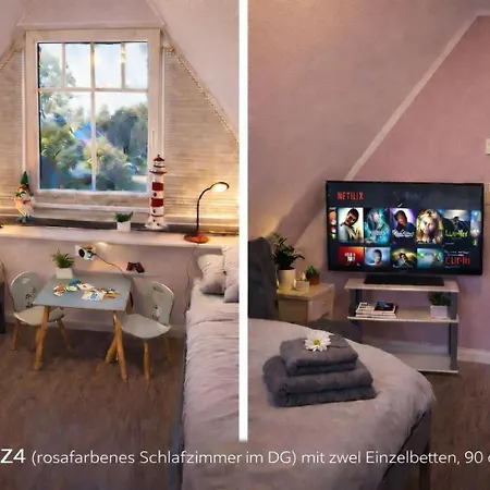 Villa Mara - Fuer 12 Gaeste, Sauna, 1 Wirlwanne, 2 Duschen, Kamin, 5 Sz, 3 Wc, Highspeed Internet, Abgezeuntes Grundstueck * Glowe